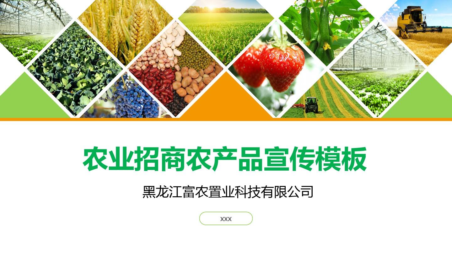 綠色田野，財富未來 現代農業招商與農產品品牌宣傳方案