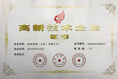咚咚智能榮膺國家級(jí)“高新技術(shù)企業(yè)”認(rèn)定，引領(lǐng)網(wǎng)路科技領(lǐng)域技術(shù)開發(fā)新浪潮